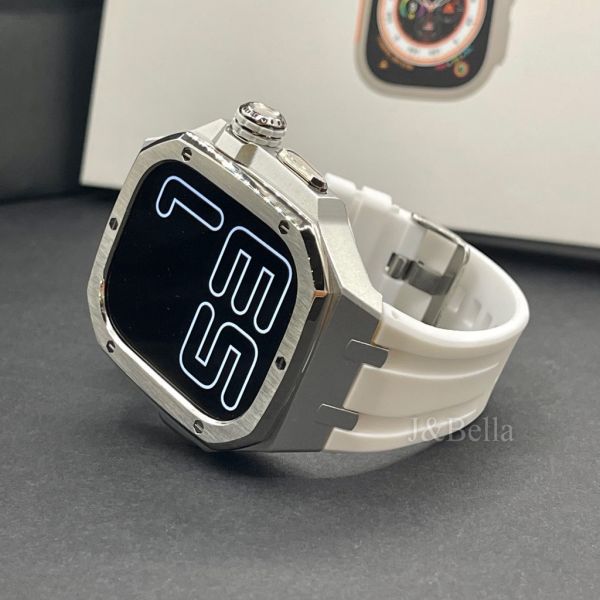 Apple Watch Ultra 49mm 銀色不鏽鋼鋁合金手錶殼 Apple Watch手錶殼,Apple Watch不鏽鋼殼,Apple Watch保護殼,Apple Watch鋁合金殼,Apple Watch鈦合金殼,Apple Watch碳纖維殼,Apple Watch石英纖維,Apple Watch透明錶殼,Apple Watch水晶錶殼,Apple Watch錶帶