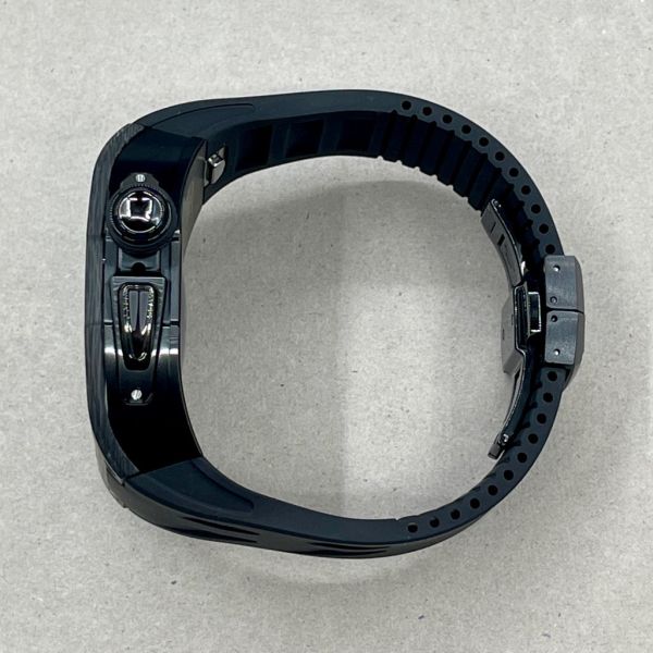Apple Watch RSC2-Carbon 46mm 黑色碳纖維手錶殼(黑色錶冠環+黑色橡膠錶帶) Apple Watch手錶殼,Apple Watch不鏽鋼殼,Apple Watch保護殼,Apple Watch鋁合金殼,Apple Watch鈦合金殼,Apple Watch碳纖維殼,Apple Watch石英纖維,Apple Watch透明錶殼,Apple Watch水晶錶殼,Apple Watch錶帶
