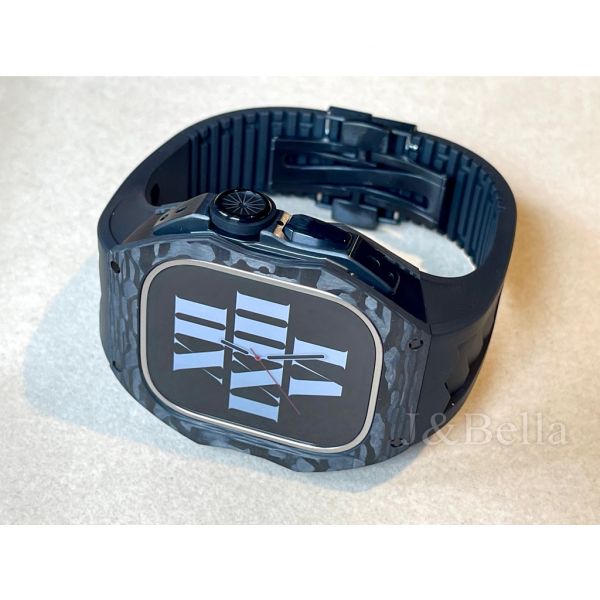 Apple Watch Ultra 49mm 極致黑色碳纖維手錶殼 Apple Watch手錶殼,Apple Watch不鏽鋼殼,Apple Watch保護殼,Apple Watch鋁合金殼,Apple Watch碳纖維殼,Apple Watch透明錶殼,Apple Watch錶帶