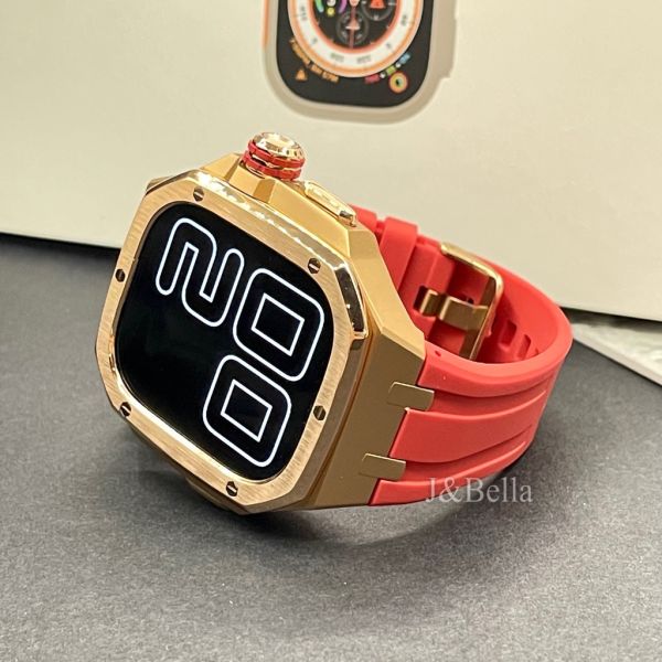 Apple Watch Ultra 49mm 玫瑰金色不鏽鋼鋁合金手錶殼 Apple Watch手錶殼,Apple Watch不鏽鋼殼,Apple Watch保護殼,Apple Watch鋁合金殼,Apple Watch鈦合金殼,Apple Watch碳纖維殼,Apple Watch石英纖維,Apple Watch透明錶殼,Apple Watch水晶錶殼,Apple Watch錶帶