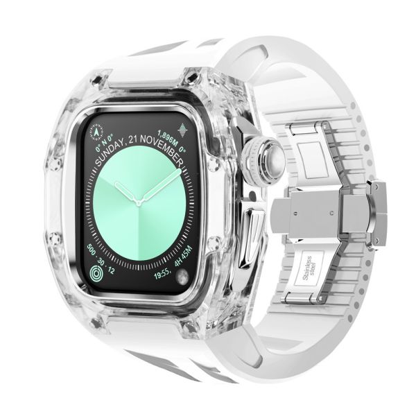 Apple Watch TR90 Case 46mm 透明銀色手錶殼 Apple Watch手錶殼,Apple Watch不鏽鋼殼,Apple Watch保護殼,Apple Watch鋁合金殼,Apple Watch鈦合金殼,Apple Watch碳纖維殼,Apple Watch石英纖維,Apple Watch透明錶殼,Apple Watch水晶錶殼,Apple Watch錶帶