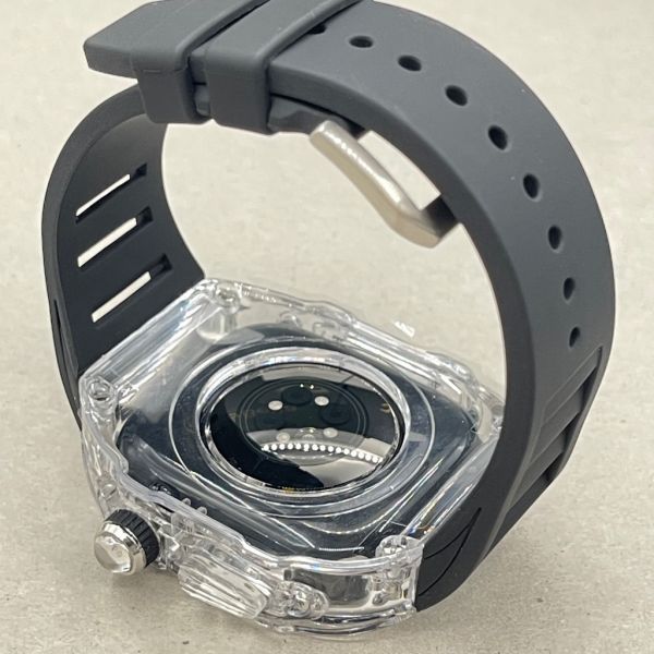 Apple Watch 10 Ice Case  46mm 透明手錶殼(黑色錶帶) Apple Watch手錶殼,Apple Watch不鏽鋼殼,Apple Watch保護殼,Apple Watch鋁合金殼,Apple Watch鈦合金殼,Apple Watch碳纖維殼,Apple Watch石英纖維,Apple Watch透明錶殼,Apple Watch水晶錶殼,Apple Watch錶帶