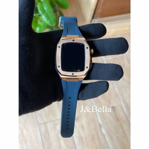 Apple Watch 44mm 玫瑰金不鏽鋼手錶殼 Apple Watch手錶殼,Apple Watch不鏽鋼殼,Apple Watch錶殼,Apple Watch保護殼,Apple Watch錶帶