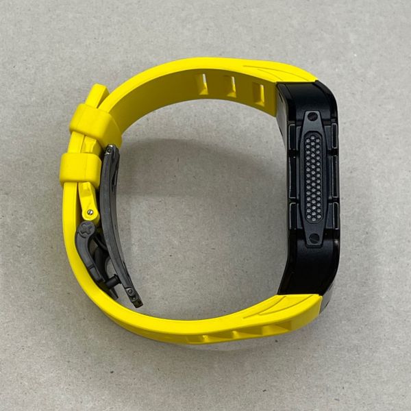 Apple Watch 10 RSC 46mm 黑色不鏽鋼手錶殼(黃色錶帶) Apple Watch手錶殼,Apple Watch不鏽鋼殼,Apple Watch保護殼,Apple Watch鋁合金殼,Apple Watch鈦合金殼,Apple Watch碳纖維殼,Apple Watch石英纖維,Apple Watch透明錶殼,Apple Watch水晶錶殼,Apple Watch錶帶