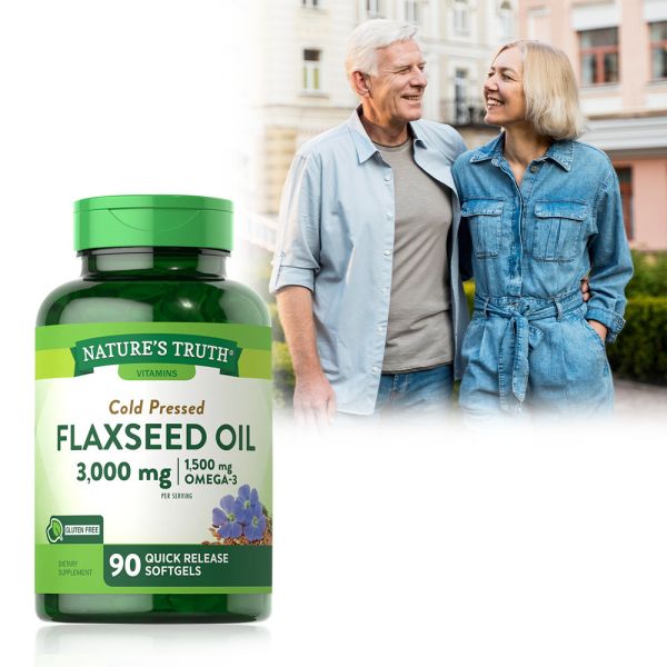 綠萃淨 冷壓亞麻仁油含Omega-3軟膠囊(60粒/瓶) 