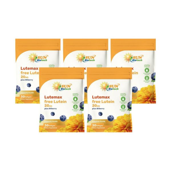 【限時↘68折】Sun日落恩賜 Lutemax游離型葉黃素20mg+山桑子軟膠囊x5袋組(30粒/袋) 葉黃素,山桑子,玉米黃素,護眼,近視