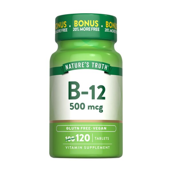 綠萃淨 維生素B12 500mcg複方錠(120錠/瓶) 