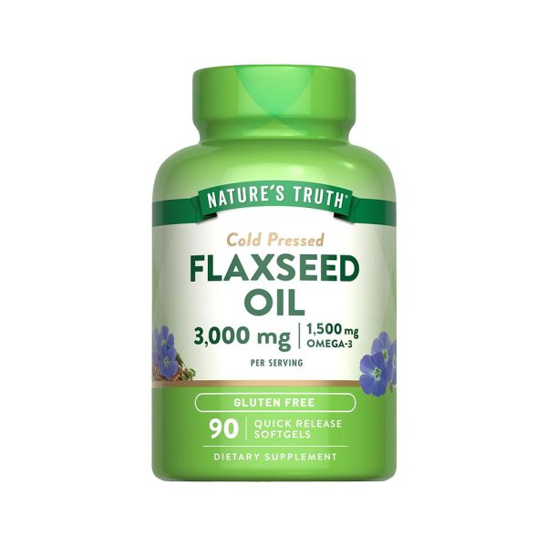 綠萃淨 冷壓亞麻仁油含Omega-3軟膠囊(60粒/瓶) 