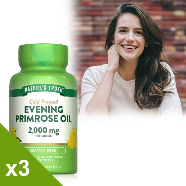 綠萃淨 冷壓月見草油含GLA軟膠囊x3瓶組(60粒/瓶) 月見草,調整體質,經期,月事調理,GLA