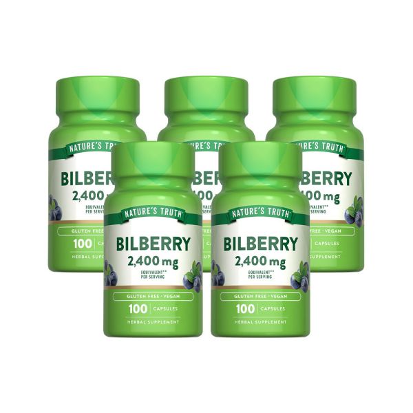 綠萃淨 山桑子精萃膠囊x5瓶組(100粒/瓶) 葉黃素,山桑子,花青素