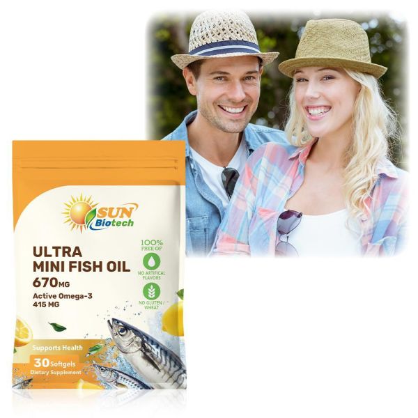 Sun日落恩賜 超純淨迷你魚油軟膠囊(30粒/袋) 魚油,TG型魚油,Omega-3,EPA,DHA
