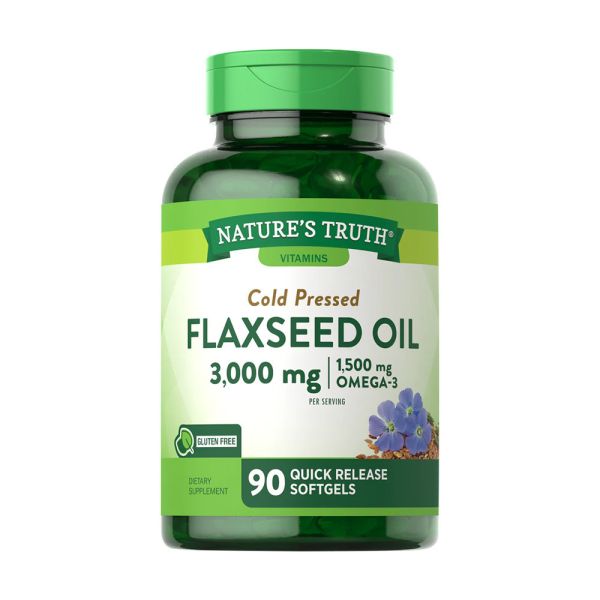 綠萃淨 冷壓亞麻仁油含Omega-3軟膠囊(60粒/瓶) 