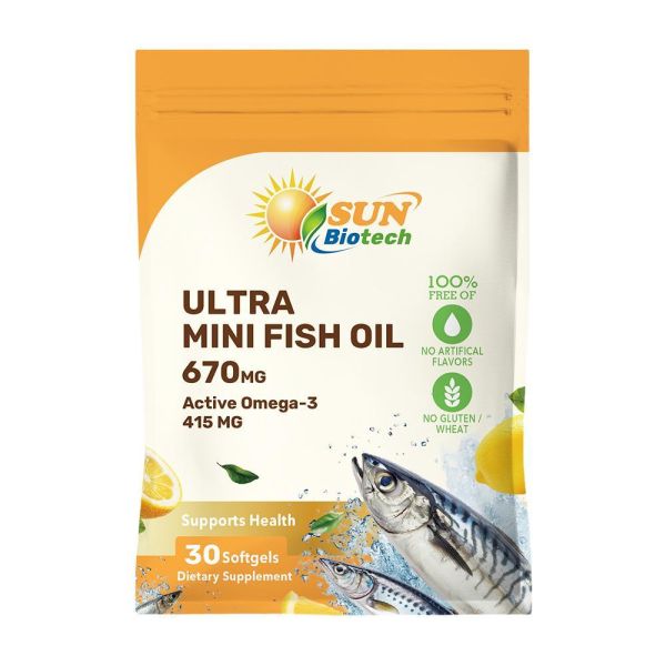 Sun日落恩賜 超純淨迷你魚油軟膠囊(30粒/袋) 魚油,TG型魚油,Omega-3,EPA,DHA