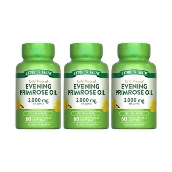 綠萃淨 冷壓月見草油含GLA軟膠囊x3瓶組(60粒/瓶) 月見草,調整體質,經期,月事調理,GLA