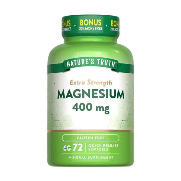 綠萃淨 優化鎂400mg軟膠囊(72粒/瓶) 