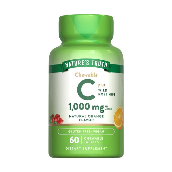 綠萃淨 美妍維生素C 500mg Plus玫瑰果口含錠(60錠/瓶) 