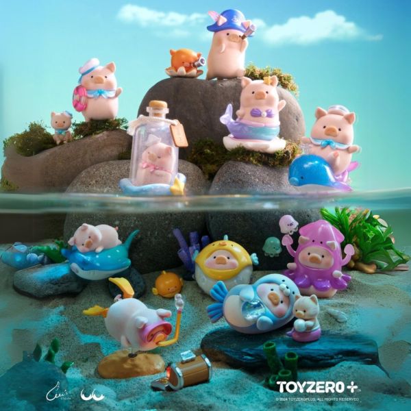 CICI's Story × Toyzeroplus LuLu豬 海洋系列 LuLu the Piggy CICI's Story,Toyzeroplus,LULU豬 海洋系列,盲盒,上班好朋友,盲盒 專賣,lulu the piggy,52TOYS,Dreamy Blue Ocean LuLu the Piggy