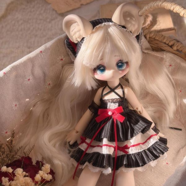 咩綺 Meki【絨絨晚安】四插六 植髮BJD盲盒 Ball-Jointed Doll 可動人偶 造物之心 咩綺 Meki【絨絨晚安】四插六 植髮BJD盲盒 Ball-Jointed Doll 可動人偶 造物之心
