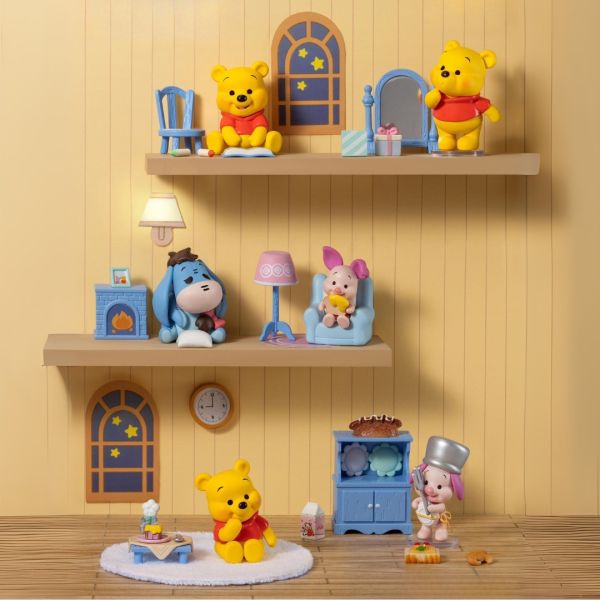 小熊維尼 宅家時刻 Winnie the Pooh DISNEY 迪士尼 盲盒 小熊維尼盲盒,小熊維尼 宅家時刻 盲盒,維尼 盲盒,維尼宅家時刻,Winnie the Pooh ,DISNEY 盲盒,植絨 盲盒