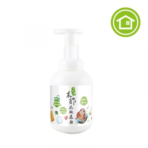 【人用】木酢洗碗慕斯340g / 1000g（可洗蔬果 好沖洗不殘留） 【人用】木酢控油洗髮精490g【#23301】中長髮適用