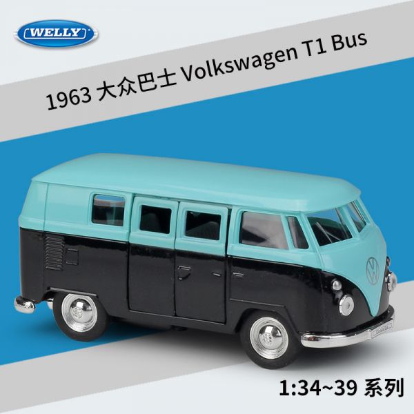 Welly 威利 1963 福斯 麵包車 T1 BUS 