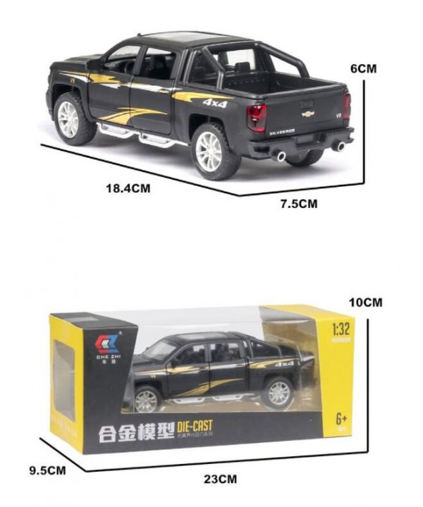 1:32 雪佛蘭 索羅德 硬派皮卡 1/32 合金車 