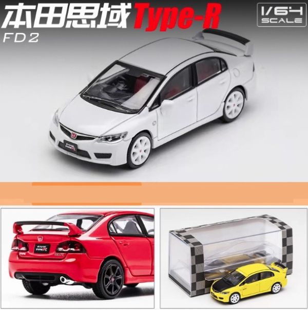 1:64 喜美8代 CIVIC 8 合金車 1/64 