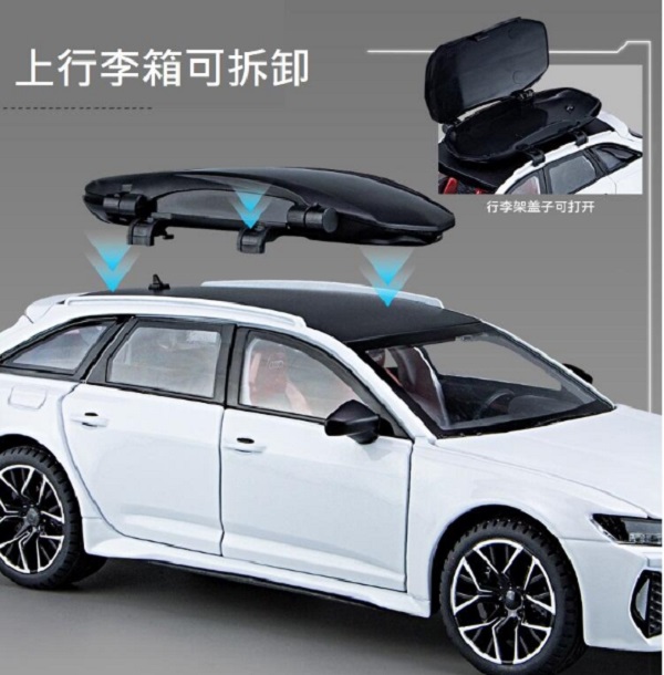 奧迪 RS6 1/24 合金車 1:24 迴力車 AUDI RS A6 