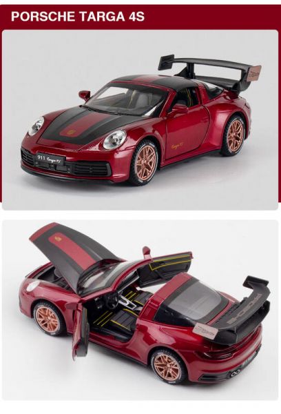 1:32 保時捷 Targa 4s 敞篷 合金車 1/32 