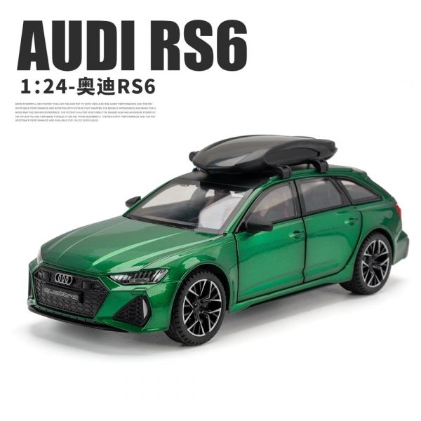 奧迪 RS6 1/24 合金車 1:24 迴力車 AUDI RS A6 