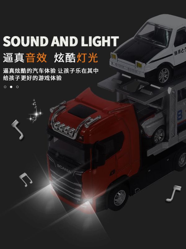 斯坎尼亞 SCANIA 貨櫃車 1/36 拖車 合金模型 模型車 卡車 1:36 