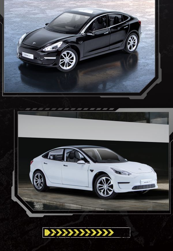 1/24 特斯拉 Model 3 1:24 合金車 模型車 