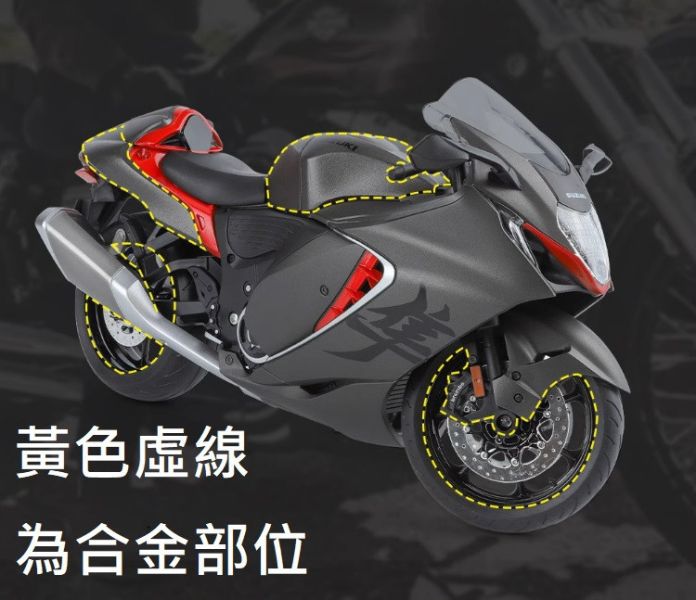 1:9 鈴木 GSX 1300R 隼 1/9 模型車 