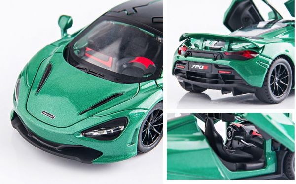 阿莎力 1/32 麥拉倫 720S 1:32 高仿真 合金車 