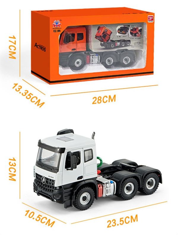 1:24 賓士 ACTROS 車頭 卡車頭 拖車 合金模型 模型車 卡車 1/24 