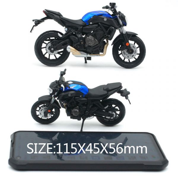 1:18 Yamaha MT-07 重機模型 