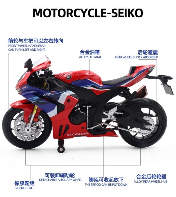 1:12 馬珂達 本田 CBR1000RR-R CBR1000 HONDA 重機模型 