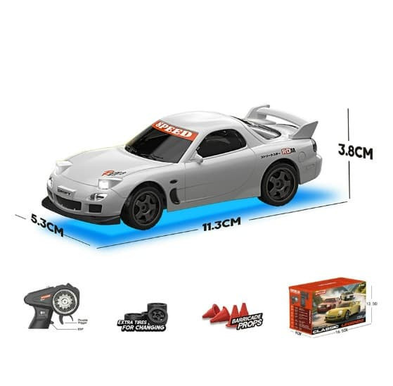 1:43 迷你 JDM RX7 復古 遙控車 1/43 