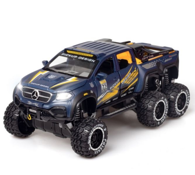  1/28 賓士 6X6 六輪 越野皮卡車 