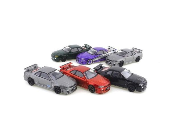 1:64 NISSAN 日產 GTR GT-R R34 1/64 合金車 DCT 