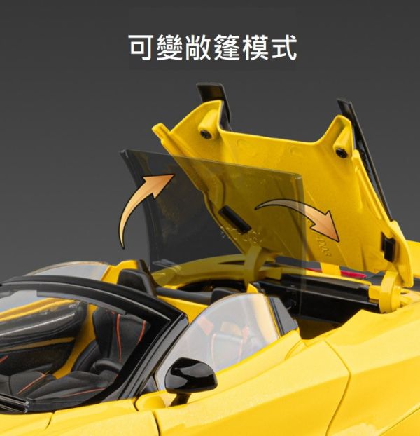 1:18 大型 仿真 麥拉倫 720 合金車 1/18 