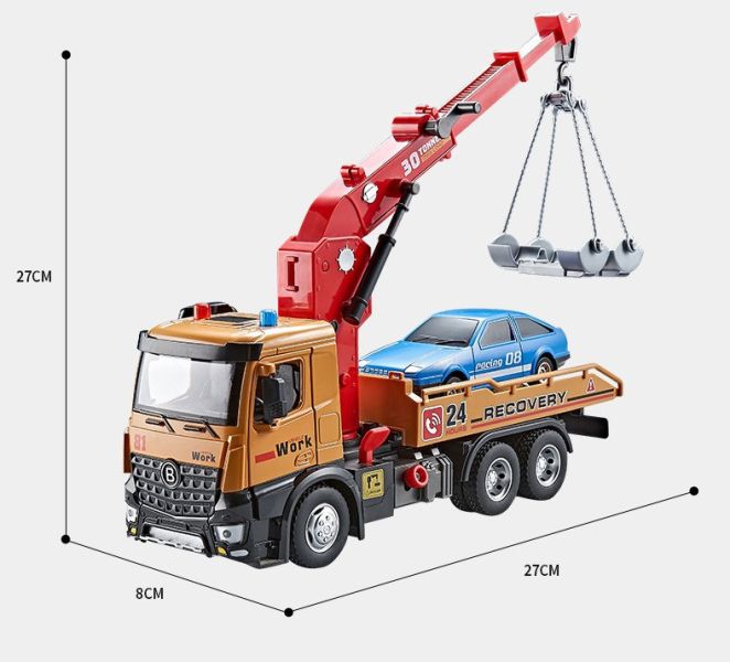 1:24 佳都 起重 救援車 吊車 拖吊車 1/24 道路 工程車 