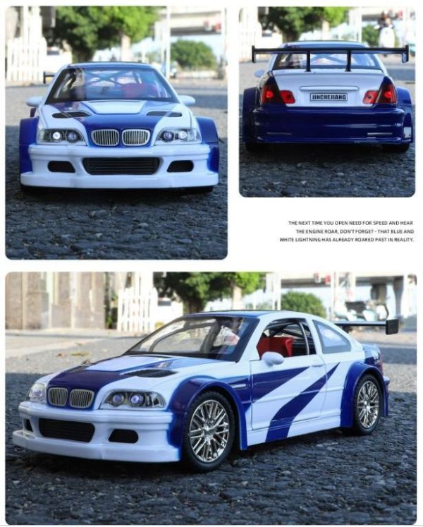 1:24 BMW E46 M3 GTR 合金車 1/24 