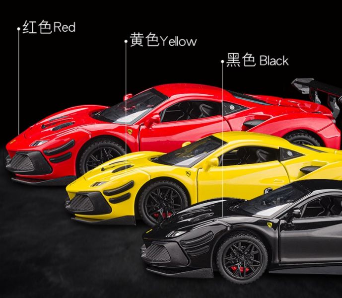 1:32 法拉利 重裝488 合金車 