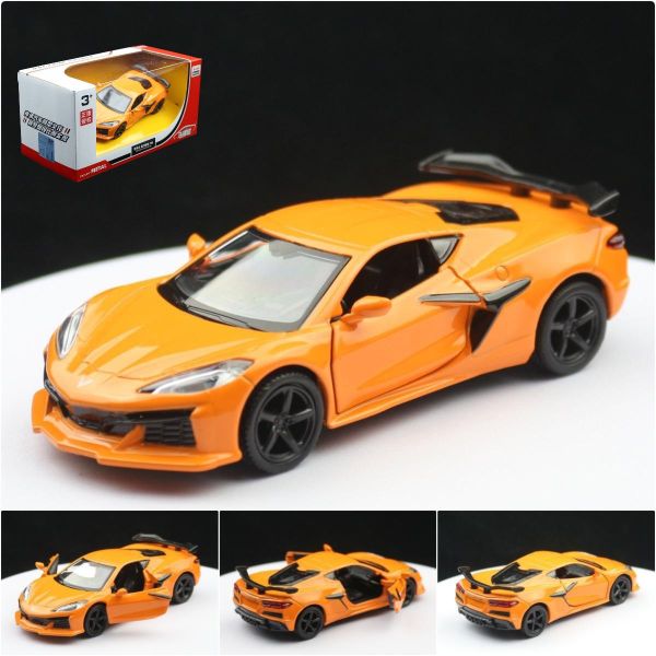 1:36 馬珂達 雪佛蘭 Corvette Z06 正版授權 1/36 合金車 迴力車 