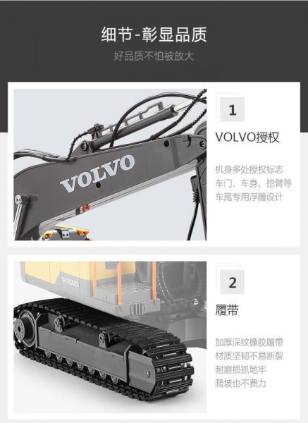 雙鷹 VOLVO 正版授權 遙控怪手 