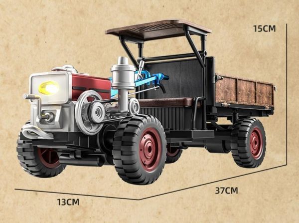 復古 遙控老鐵牛 農耕車 