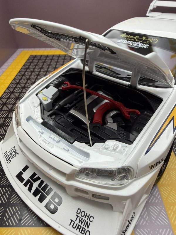 1:18 爆走改裝版 GTR 合金車 