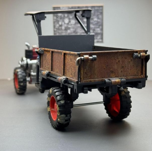 農耕車 耕耘車 拖拉機 模型 