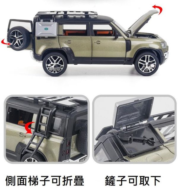 1/24 路虎 衛士 荒野路華 露營車 吉普車 1:24 